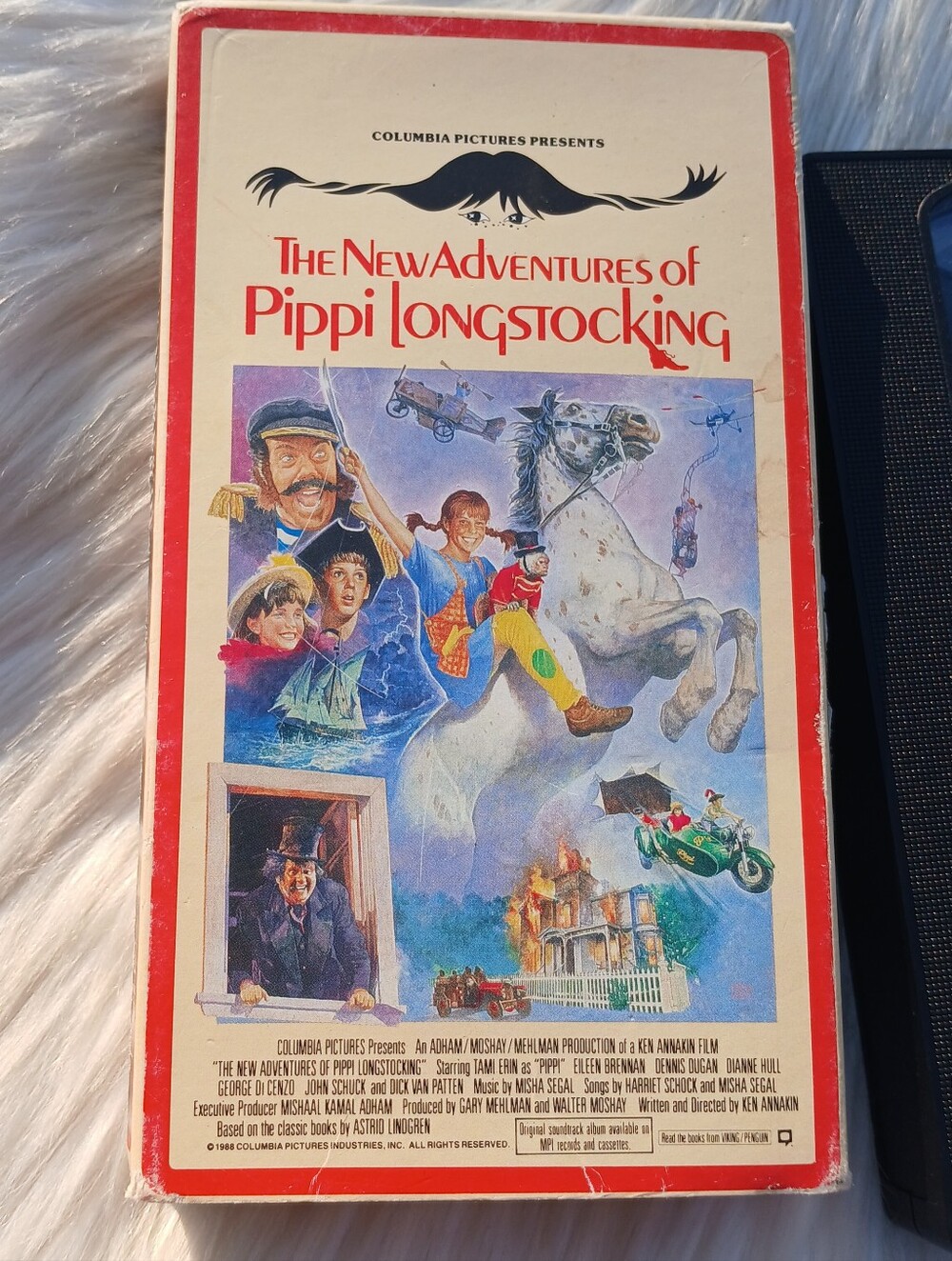 Pippi Longstocking The New Adventures VHS movie video tape 1980s 80s Vintage vtg